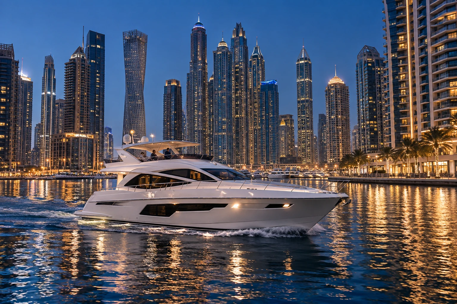 Luxury yacht experience in Dubai Marina